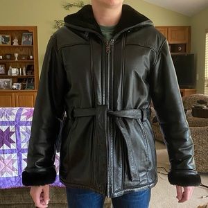 Wilson’s Leather Winter Coat, Medium ($150)